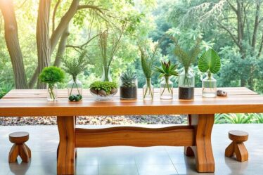 decoracao-com-plantas-ideias-com-vasos-pedras-e-suportes-de-madeira