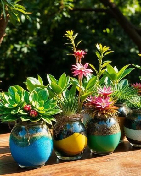 plantas-ornamentais-como-destacar-com-substrato-colorido-e-vasos-criativos