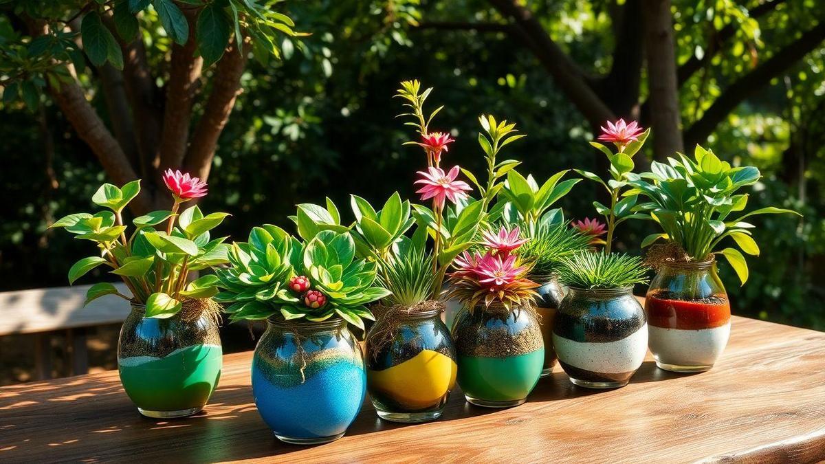 plantas-ornamentais-como-destacar-com-substrato-colorido-e-vasos-criativos